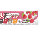 Батончик протеиновый, Protein Rex, Gym, 30%, Малина-йогурт, без глазури, 60 г