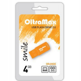 USB  4GB  OltraMax  Smile  оранжевый