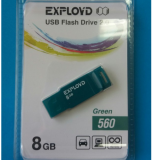 USB  8GB  Exployd  560  зелёный