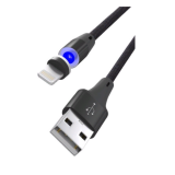 Кабель RITMIX RCC-522 Magnet, черный, USB-Apple 8pin lightning, магнитный, 2А, 1м (1/50)