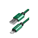 Кабель DEFENDER USB08-03T PRO USB2.0, зеленый, AM-MicroBM, 1m, 2.1A (1/100)