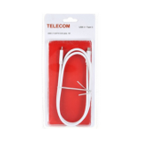 Кабель USB 3.1 Type Cm -- Cm данные 5Гб/с номинальный ток 3А длина 1M, Telecom <TC400> блистер (1/10