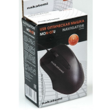 Мышь Nakatomi Navigator MON-07U, черная, USB, проводная, 3 кнопки + ролик прокрутки (1/100)