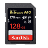 Карта памяти 128Gb SanDisk Extreme Pro SDXC Class 10 (SDSDXPK-128G-GN4IN)