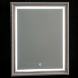 Марсель серебро (сенсорный выключатель) 630х780 зеркало