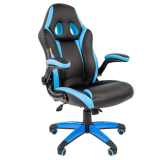 Игровое кресло Chairman Game 15 Black/Blue (00-07022779)