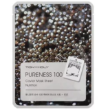Tony Moly Pureness 100 Mask Caviar 10ea Антивозрастная тканевая маска для лица с экстрактом чёрной и