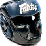 Боксерский шлем Fairtex (HG-13FH blue) Full Head