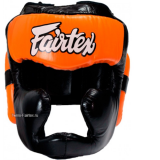 Боксерский шлем Fairtex (HG-13FH orange Full Head)
