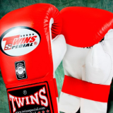 Тренировочные снарядные перчатки Twins Special (TBGL-6F red-white)