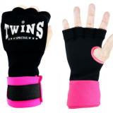 Боксерские быстрые бинты Twins Special (CH-7 black/pink)