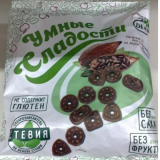 Печенье амарантовое, Di&Di, Шоколадное, 160 г