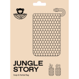 Мочалка для тела, Jungle Story, сизаль, с кармашком для мыла и заваривания трав