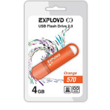 USB  4GB  Exployd  570  оранжевый