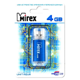 USB  4GB  Mirex  UNIT  голубой  (ecopack)