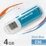 USB  4GB  OltraMax  230  стальной синий