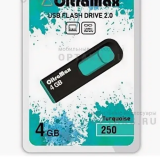 USB  4GB  OltraMax  250  бирюзовый