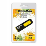 USB  4GB  OltraMax  250  жёлтый