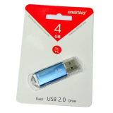 USB  4GB  Smart Buy  V-Cut  синий