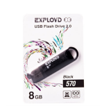 USB  8GB  Exployd  570  чёрный