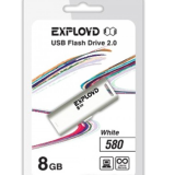 USB  8GB  Exployd  580  белый