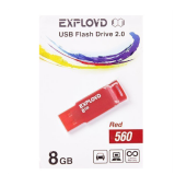USB  8GB  Exployd  560  красный