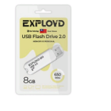 USB  8GB  Exployd  650  белый