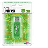 USB  8GB  Mirex  ELF  зелёный  (ecopack)