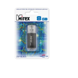 USB  8GB  Mirex  UNIT  чёрный  (ecopack)