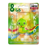 USB  8GB  Mirex  Змей  зелёный  (ecopack)