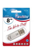 USB  8GB  Smart Buy  V-Cut  серебро