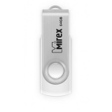 USB  16GB  Mirex  SWIVEL  белый  (ecopack)