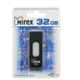 USB  32GB  Mirex  HARBOR  чёрный  (ecopack)