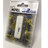 USB  32GB  Mirex  LINE  белый  (ecopack)