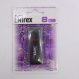 USB  8GB  Mirex  LINE  чёрный  (ecopack)