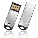 USB  32GB  Silicon Power  Touch 830  водонепроницаемая  серебро