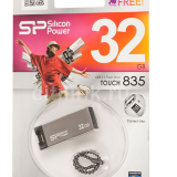 USB  32GB  Silicon Power  Touch 835  темно-серый