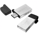 USB  16GB  Transcend  JetFlash 380  серебро  (USB+microUSB)  for Android smartphones
