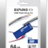 USB  64GB  Exployd  580  синий