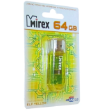 USB  64GB  Mirex  ELF  жёлтый  (ecopack)