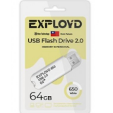 USB  64GB  Exployd  650  белый