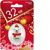 USB  32GB  Smart Buy Wild series  Белый Медведь