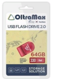 USB  64GB  OltraMax  330  красный