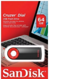 USB  64GB  SanDisk  Cruzer Dial  чёрный