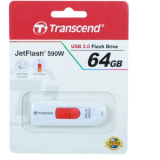 USB  64GB  Transcend  JetFlash 590  белый
