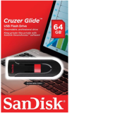 USB  64GB  SanDisk  Cruzer Glide  чёрный