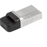 USB 3.0  16GB  Transcend  JetFlash 880  серебро металл