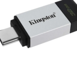USB 3.0  32GB  Kingston  DataTraveler  80  чёрный/серебро