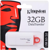 USB 3.0  32GB  Kingston  DTIG4  белый/красный