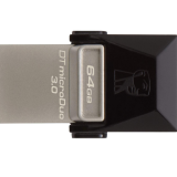 USB 3.0  64GB  Kingston  DataTraveler  microDuo3 G2  (USB 3.0/3.2 + microUSB)  чёрный